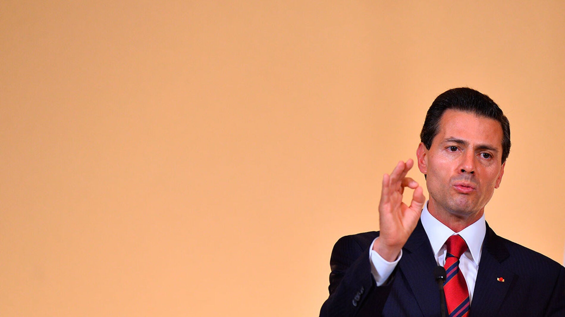 El presidente de M&eacute;xico, Pe&ntilde;a Nieto