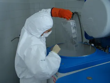 Un laboratorio de donación de esperma Un laboratorio de donación de esperma