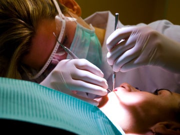 Una paciente en el dentista