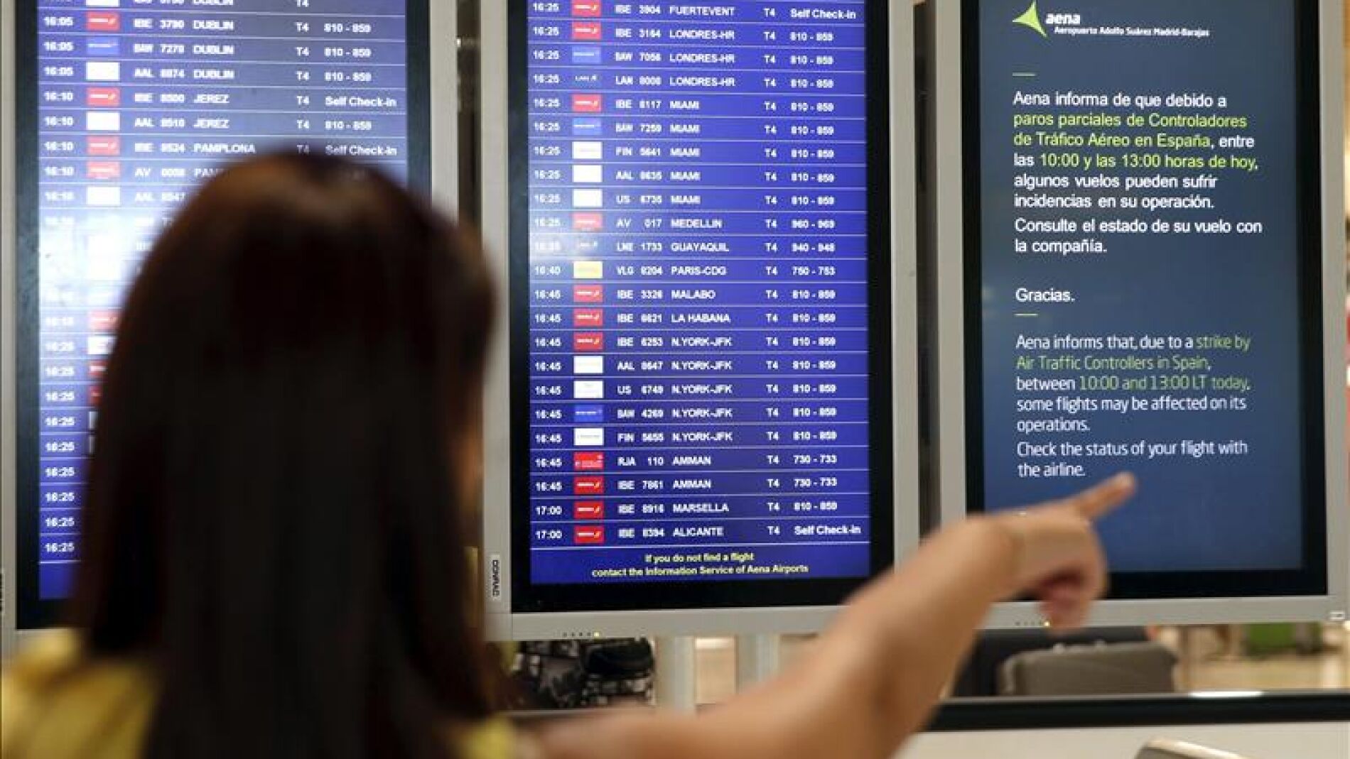 Paros en los aeropuetos