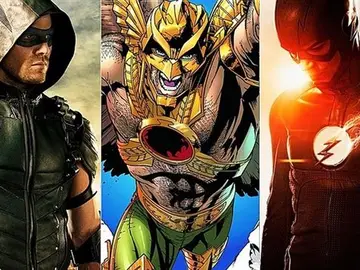 Arrow, Hawkman y The Flash Arrow, Hawkman y The Flash