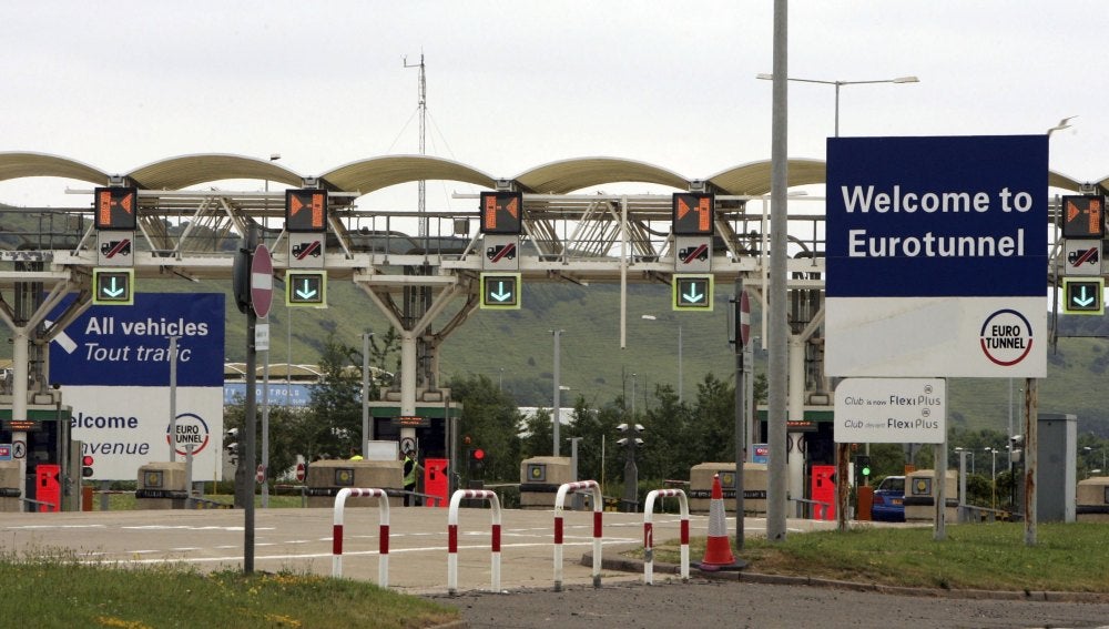 Entrada al Eurotúnel