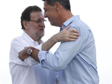 Rajoy ha participado en Castelldefels en un acto de apoyo al candidato del PP Albiol 