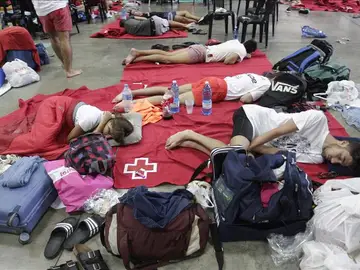 Los 'sounders' descansan tras la cancelación de conciertos por la lluvia Los 'sounders' descansan tras la cancelación de conciertos por la lluvia