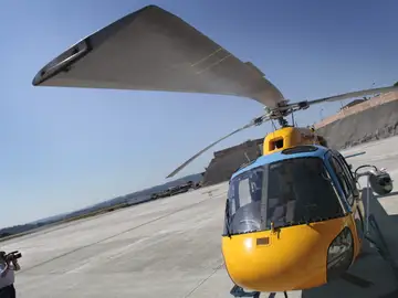 Un helicóptero de la DGT con el rádar Pegasus Un helicóptero de la DGT con el rádar Pegasus