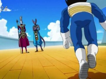 Vegeta con dos brazos izquierdos en el quinto episodio de 'Dragon Ball Z'