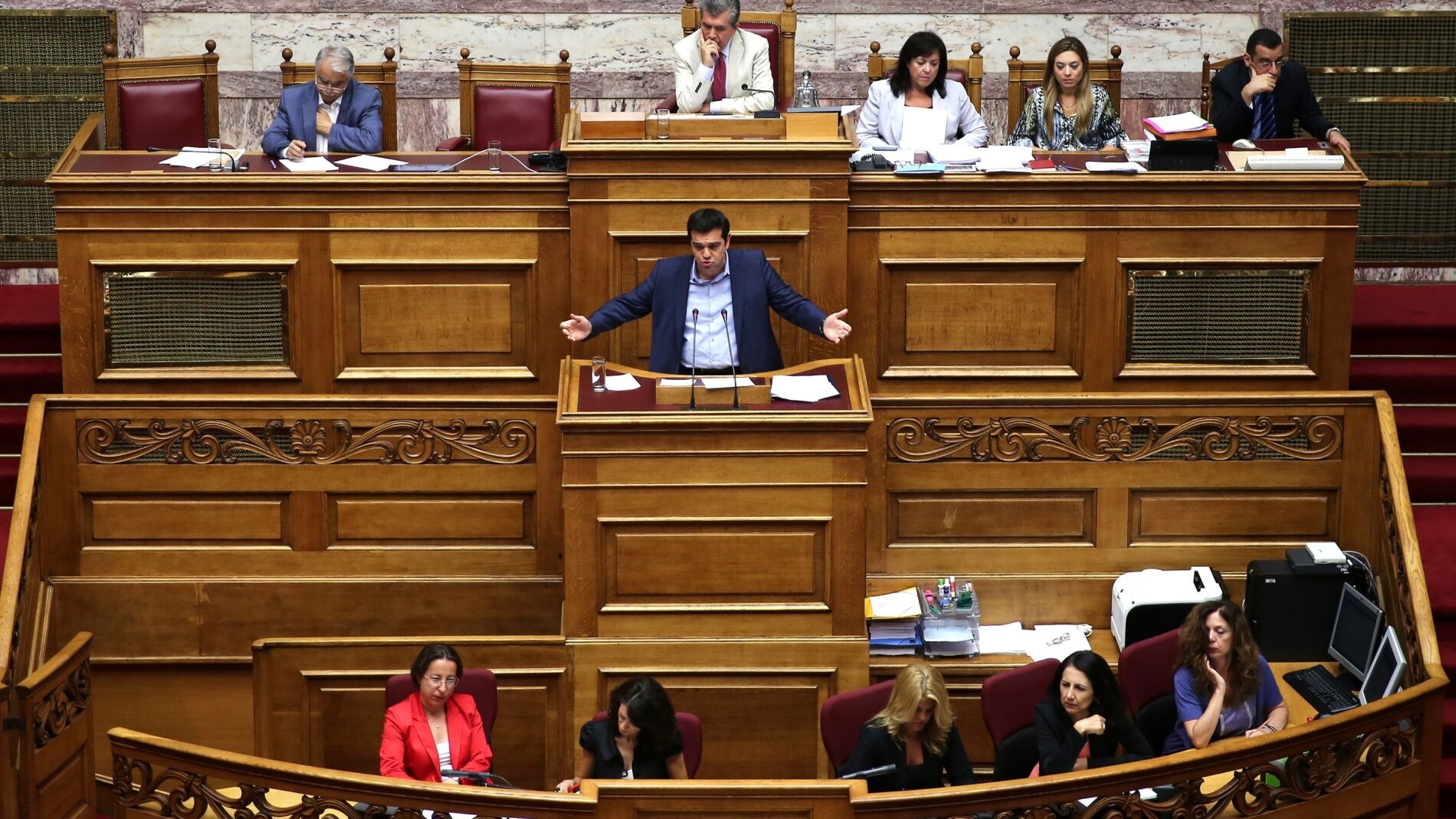 Alexis Tsipras, en el Parlamento griego