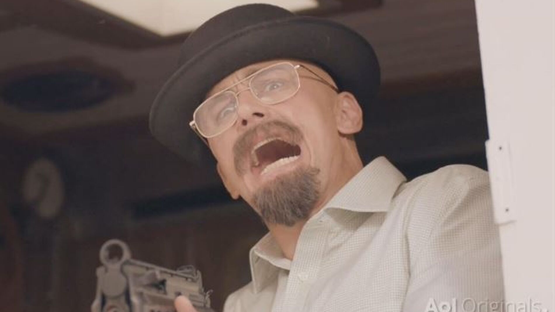 James Franco caracterizado como Walter White