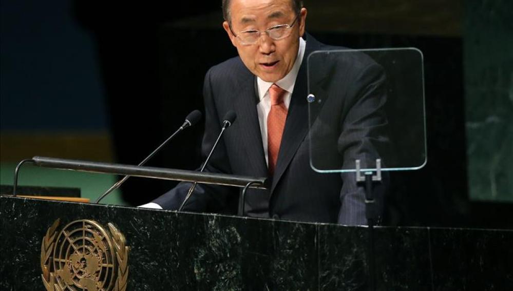 El secretario general de la ONU, Ban Ki-moon. 