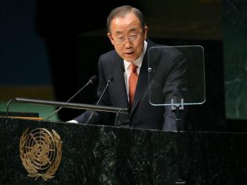 El secretario general de la ONU, Ban Ki-moon. 