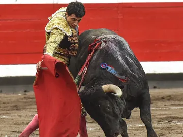 El diestro Paco Ureña da un pase a su segundo toro en la Feria de Bilbao El diestro Paco Ureña da un pase a su segundo toro en la Feria de Bilbao