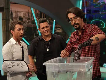 Pablo Motos, Alejandro Sanz y Marron en El Hormiguero 3.0 Pablo Motos, Alejandro Sanz y Marron en El Hormiguero 3.0