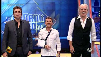 El jueves se divertirán en 'El Hormiguero' Benicio del Toro y Tim Robbins