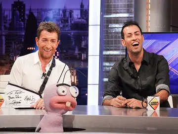 Sergio Busquets y Pablo Motos con Trancas y Barrancas en El Hormiguero 3.0 Sergio Busquets y Pablo Motos con Trancas y Barrancas en El Hormiguero 3.0