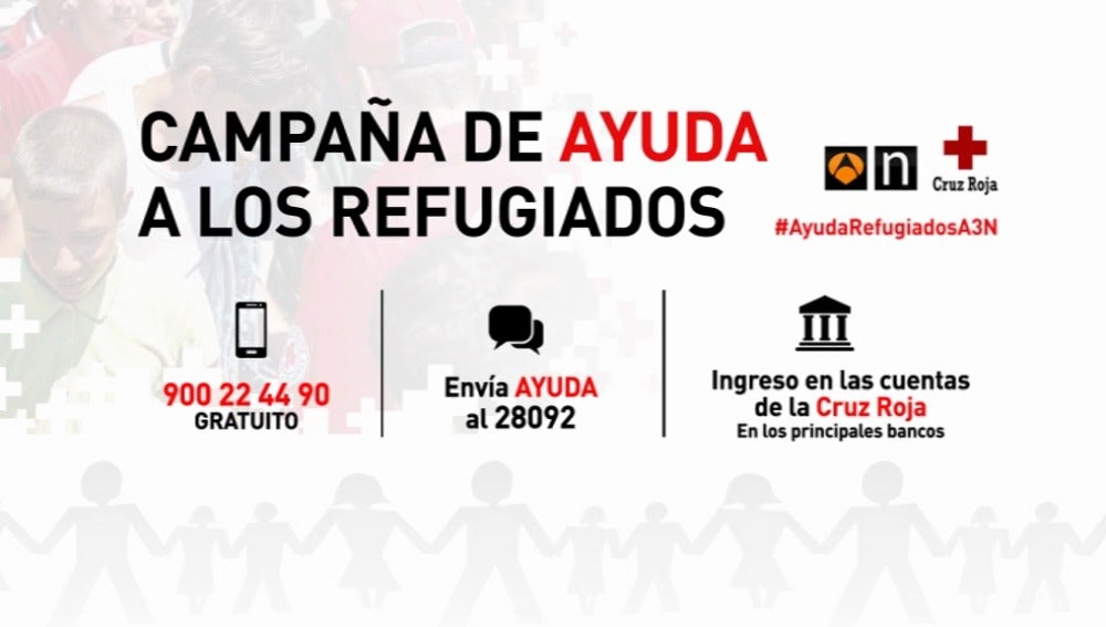 Campaña Ayuda a Refugiados A3N y Cruz Roja