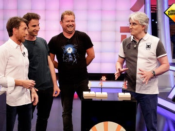 Pablo Motos, Dani Rovira, El Monaguillo y Jose Señarís en El Hormiguero 3.0