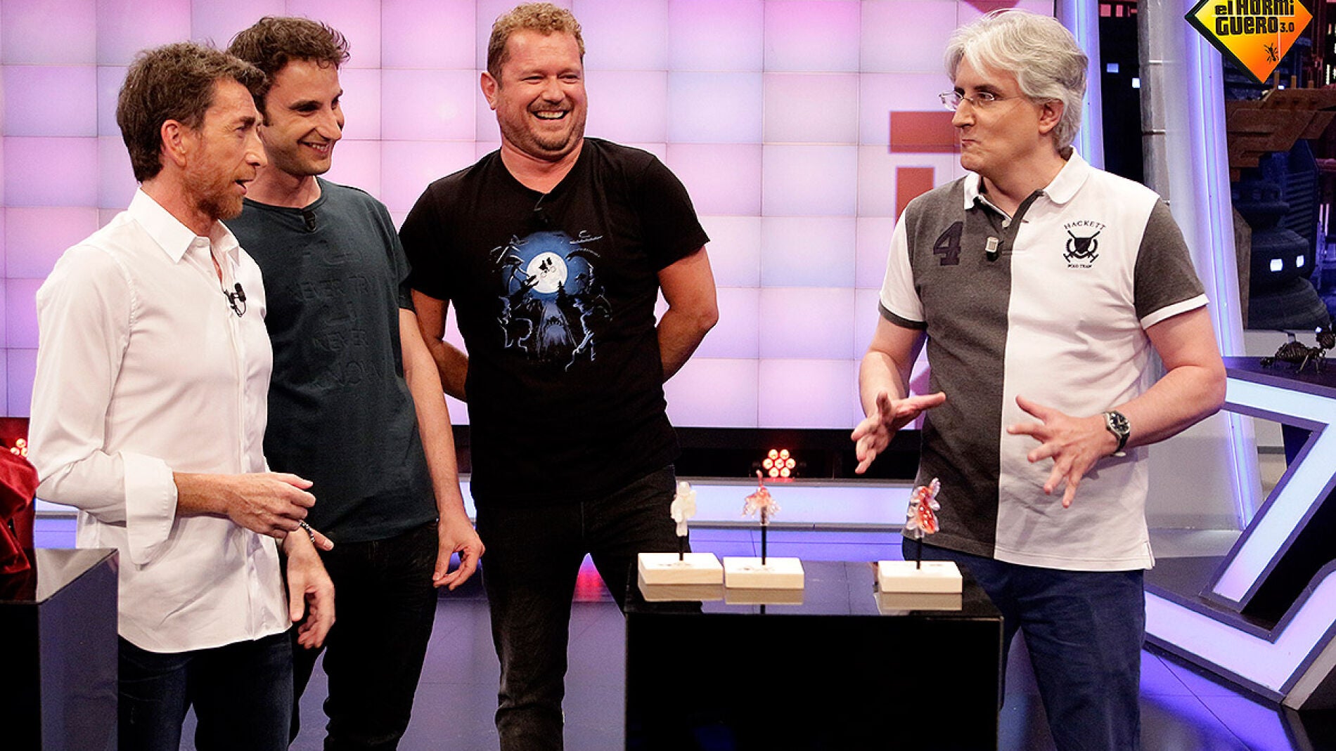 Pablo Motos, Dani Rovira, El Monaguillo y Jose Se&ntilde;ar&iacute;s en El Hormiguero 3.0