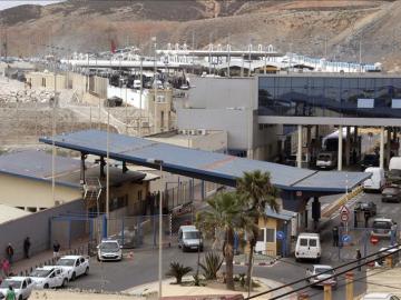 Frontera del Tarajal que separa Ceuta de Marruecos