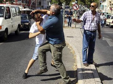 Protestas en Portugal por UBER