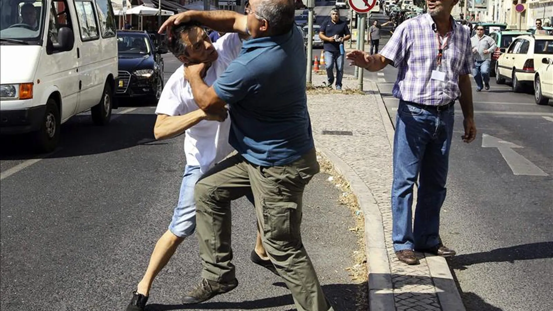 Protestas en Portugal por UBER Protestas en Portugal por UBER