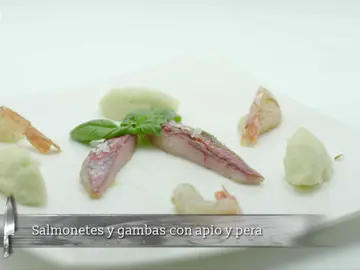 Salmonetes y gambas ahumados al carbón y roble Salmonetes y gambas ahumados al carbón y roble