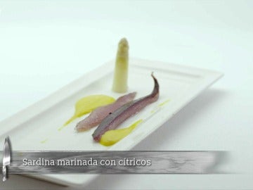 Sardina marinada con cítricos