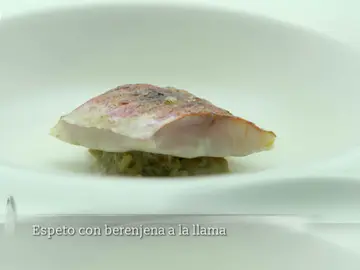 Espeto con berenjena a la llama Espeto con berenjena a la llama