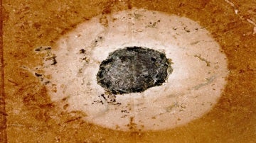 Imagen de los dos impactos de meteorito