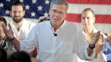 Bush durante su discurso en Miami