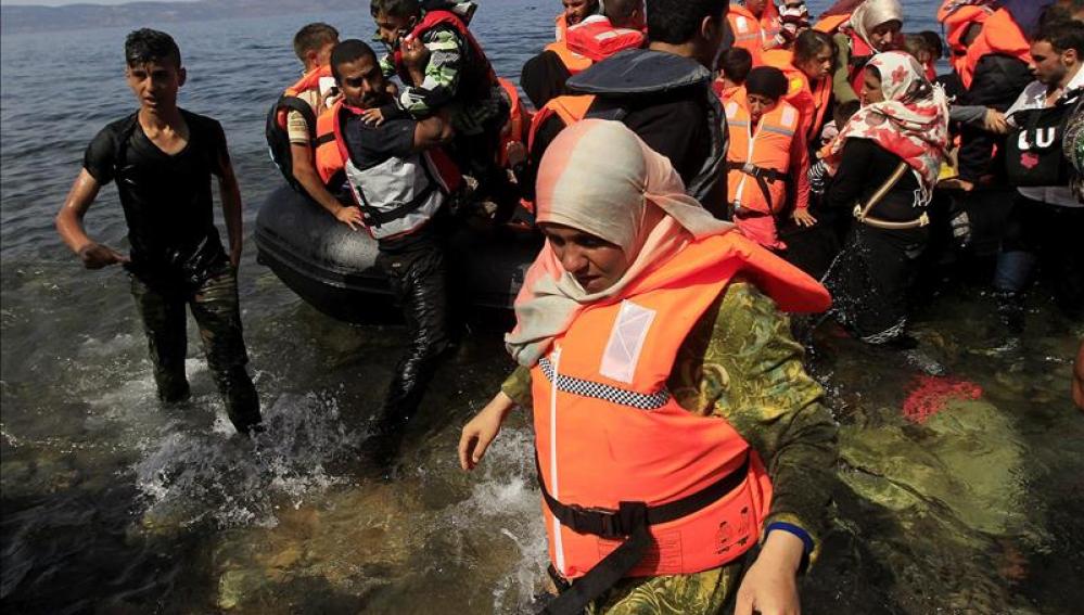 Los inmigrantes no han podido dar un número exacto de las personas que había en la embarcación