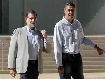 Mariano Rajoy, con Xavier García Albiol Mariano Rajoy, con Xavier García Albiol