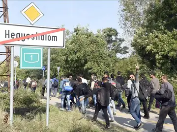 Récord de llegada de refugiados a Hungría Récord de llegada de refugiados a Hungría