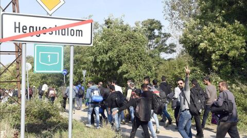R&eacute;cord de llegada de refugiados a Hungr&iacute;a
