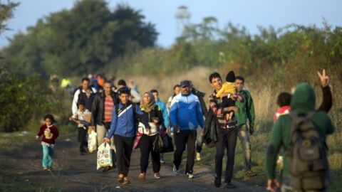 Refugiados camino alemania