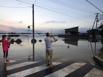 Graves inundaciones en Japón.