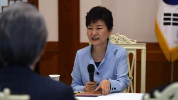La presidenta surcoreana, Park Geun-Hye en Seúl (Corea del Sur).