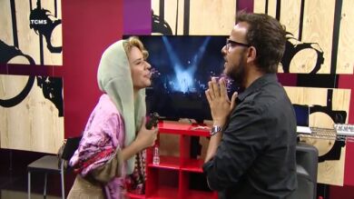 Los ensayos de Vicky Larraz como Ana Belén
