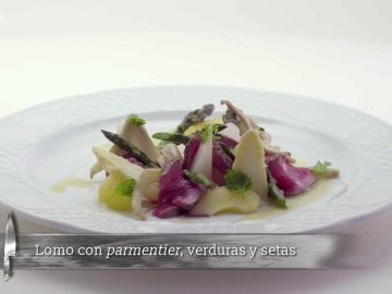 Verduras de temporada y ternera