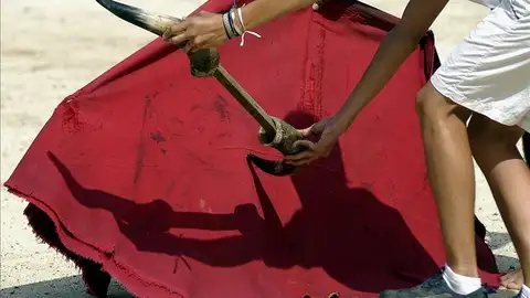 Un alumno en una escuela de Tauromaquia Un alumno en una escuela de Tauromaquia