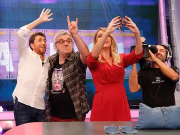 Pablo Motos, Millán Salcedo y Anna Simon en El Hormiguero 3.0 Pablo Motos, Millán Salcedo y Anna Simon en El Hormiguero 3.0