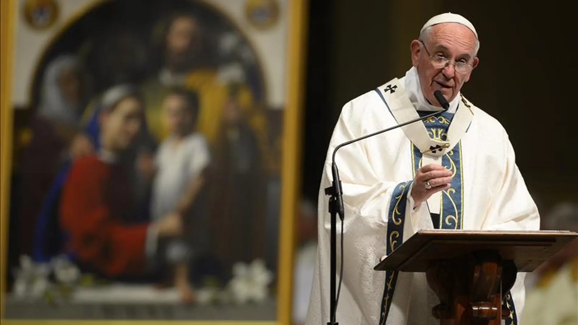 El papa Francisco, durante una misa en Filadelfia El papa Francisco, durante una misa en Filadelfia