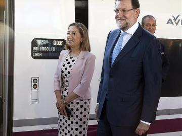 Rajoy inicia en Madrid el viaje inaugural del AVE a Palencia y León