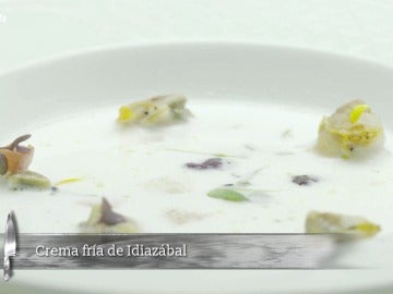 Crema fría de Idiazábal