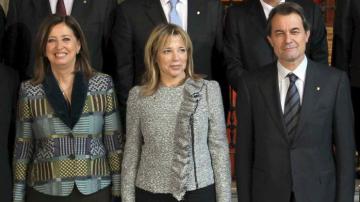 Irene Rigau, Joana Ortega y Artur Mas