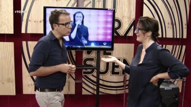 Silvia Abril ensaya para sacar su lado más religioso