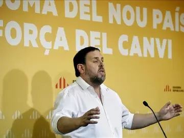 Oriol Junqueras en el primer Consejo Nacional de ERC tras el 27-S Oriol Junqueras en el primer Consejo Nacional de ERC tras el 27-S