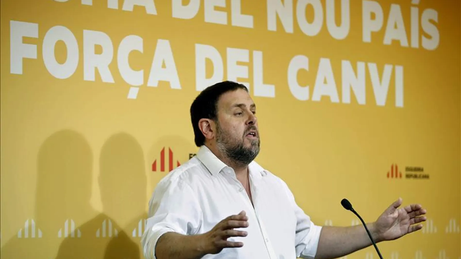 Oriol Junqueras en el primer Consejo Nacional de ERC tras el 27-S Oriol Junqueras en el primer Consejo Nacional de ERC tras el 27-S