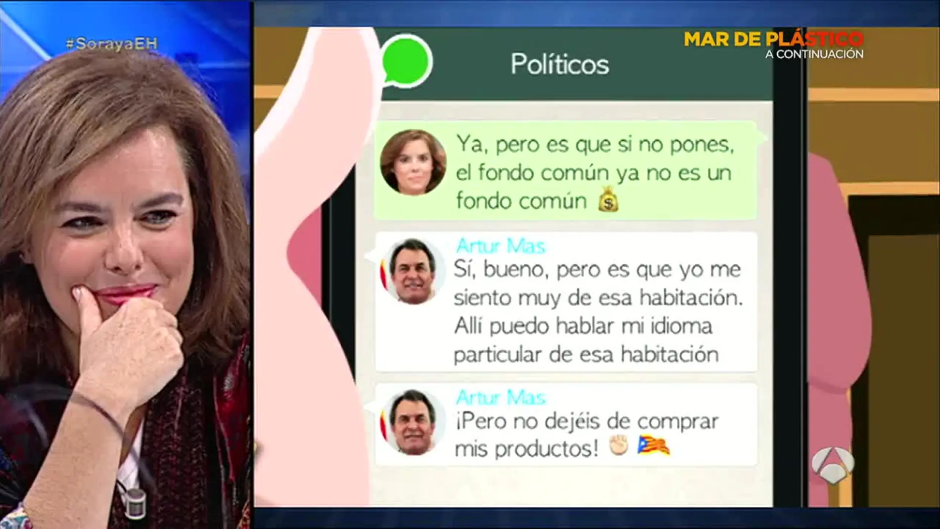 El grupo de whatsapp de los políticos españoles