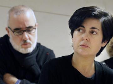 Rosario Porto y Alfonso Basterra en el juicio por la muerte de su hija.