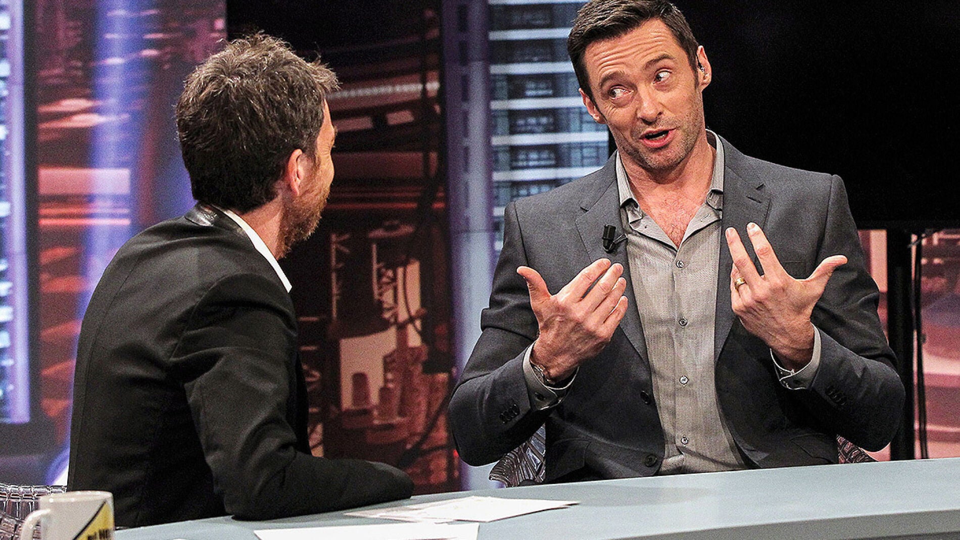 Hugh Jackman y Pablo Motos en El Hormiguero 3.0